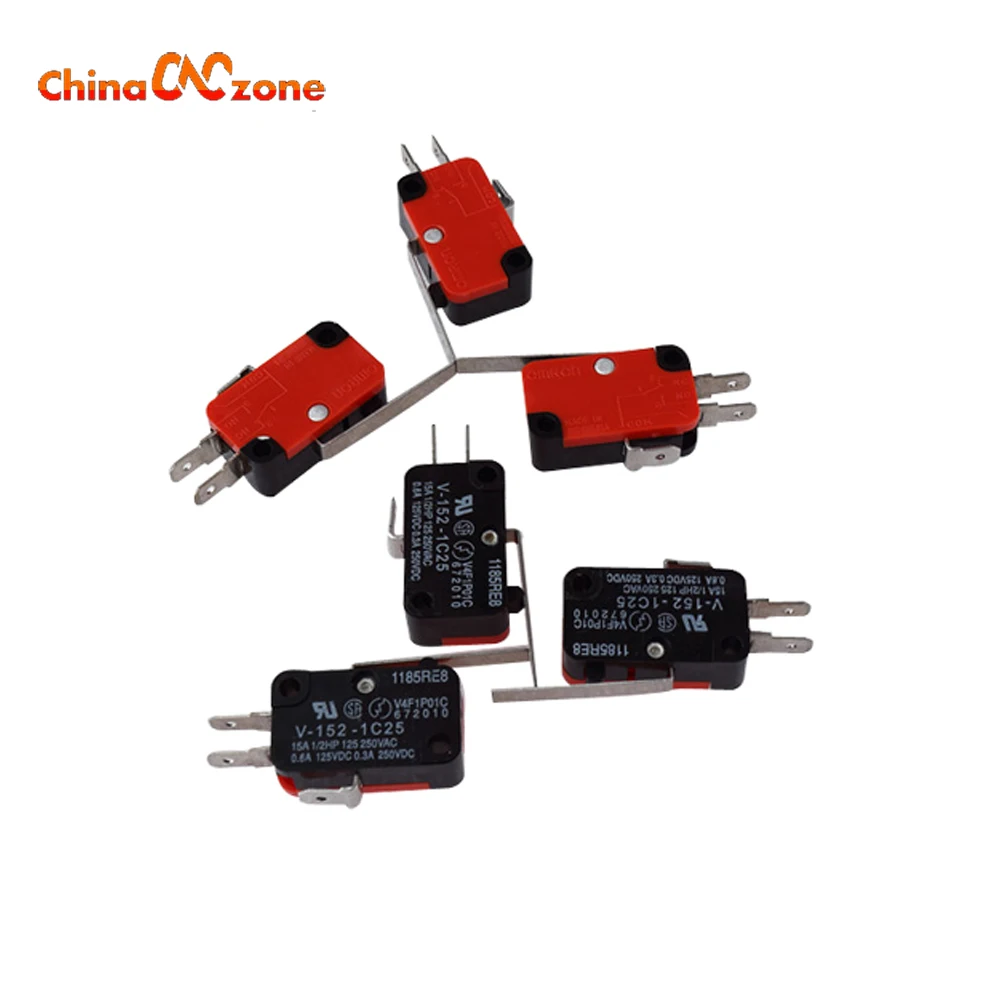 

10pcs Long Hinge Lever Momentary Micro CNC Limit Switch V-152-1C25 for CNC Router Lower Price