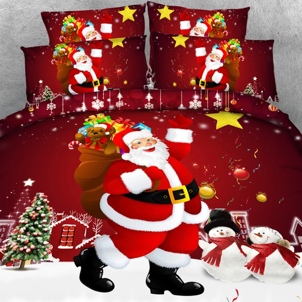 4 PCS PER SET Christmas Design Red Santa 3d Bedding set Christmas decorations for home Christmas Bedding Set
4 PCS PER SET Christmas Design Red Santa 3d Bedding set Christmas decorations for home Christmas Bedding Set