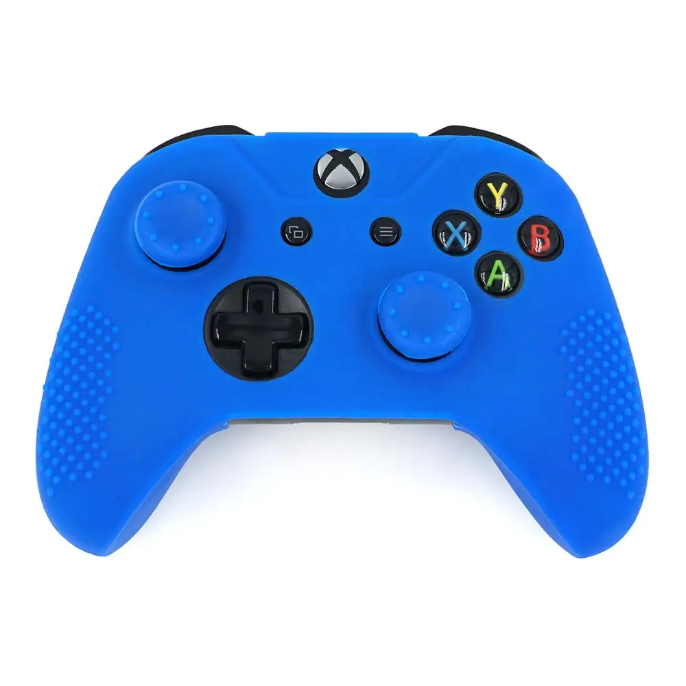 Soft Anti-Slip Silicone Controller Cover Skins Thumb Grips Caps Protective Case for Xbox One X for Xbox One S Controller Blue
Soft Anti-Slip Silicone Controller Cover Skins Thumb Grips Caps Protective Case for Xbox One X for Xbox One S Controller Blue