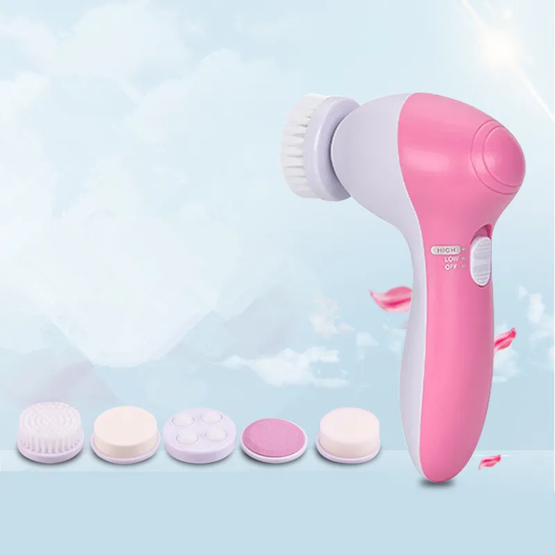 5 in 1 Facial Cleansing Brush Electric Body Massager Face Care Tool Exfoliation Brush Mini Skin Beauty Lady Whitening Skin Care
5 in 1 Facial Cleansing Brush Electric Body Massager Face Care Tool Exfoliation Brush Mini Skin Beauty Lady Whitening Skin Care