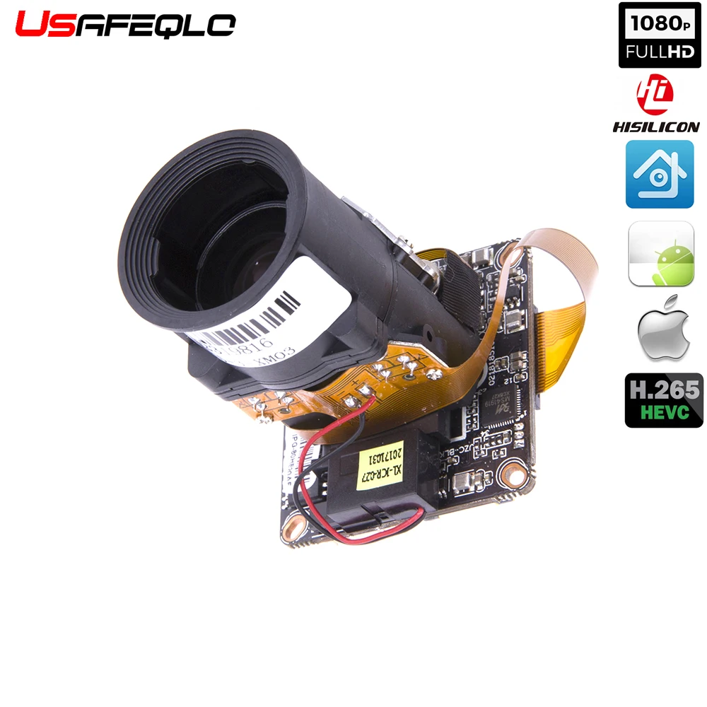 USAFEQLO H.265 2MP IP Camera Module 4X Auto Zoom Varifocal Auto Iris Lens 2.8-12mm HI3516E + SC2235 1920x1080P Resolution
USAFEQLO H.265 2MP IP Camera Module 4X Auto Zoom Varifocal Auto Iris Lens 2.8-12mm HI3516E + SC2235 1920x1080P Resolution