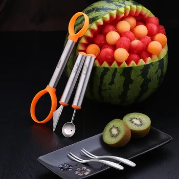 3pcs Fruit Carving Garnishing DIY Salad Tools Fruit Slicer Kit for Kitchen Fruit Vegetable Tools with Cutter Baller Peeler
3pcs Fruit Carving Garnishing DIY Salad Tools Fruit Slicer Kit for Kitchen Fruit Vegetable Tools with Cutter Baller Peeler