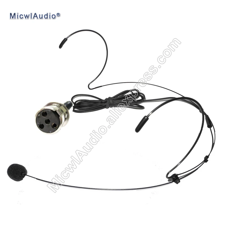 Headset Microphone Conference Stage Headworn Condenser Microphone Mini 4Pin XLR for Shure TA4F Black MicwlAudio 40-007
Headset Microphone Conference Stage Headworn Condenser Microphone Mini 4Pin XLR for Shure TA4F Black MicwlAudio 40-007
