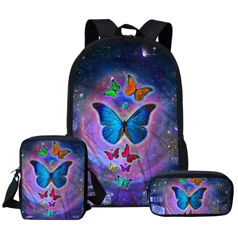 ThiKin 3pcs/set School Bag Set Girl Backpack Custom Butterfly Schoolbags for Teenage Boys Students Bag Back Mochila
ThiKin 3pcs/set School Bag Set Girl Backpack Custom Butterfly Schoolbags for Teenage Boys Students Bag Back Mochila
