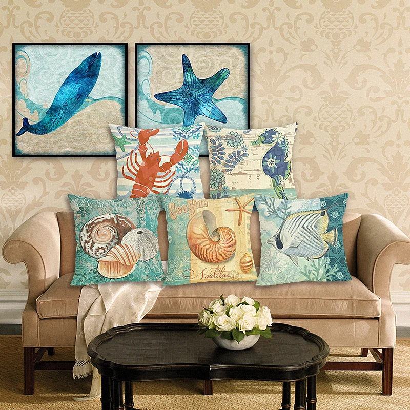 RECOLOUR Sea turtle horse Printed cotton linen throw pillows Sofa Cushion Cover 45X45cm farmhouse home decor pillow cover
RECOLOUR Sea turtle horse Printed cotton linen throw pillows Sofa Cushion Cover 45X45cm farmhouse home decor pillow cover