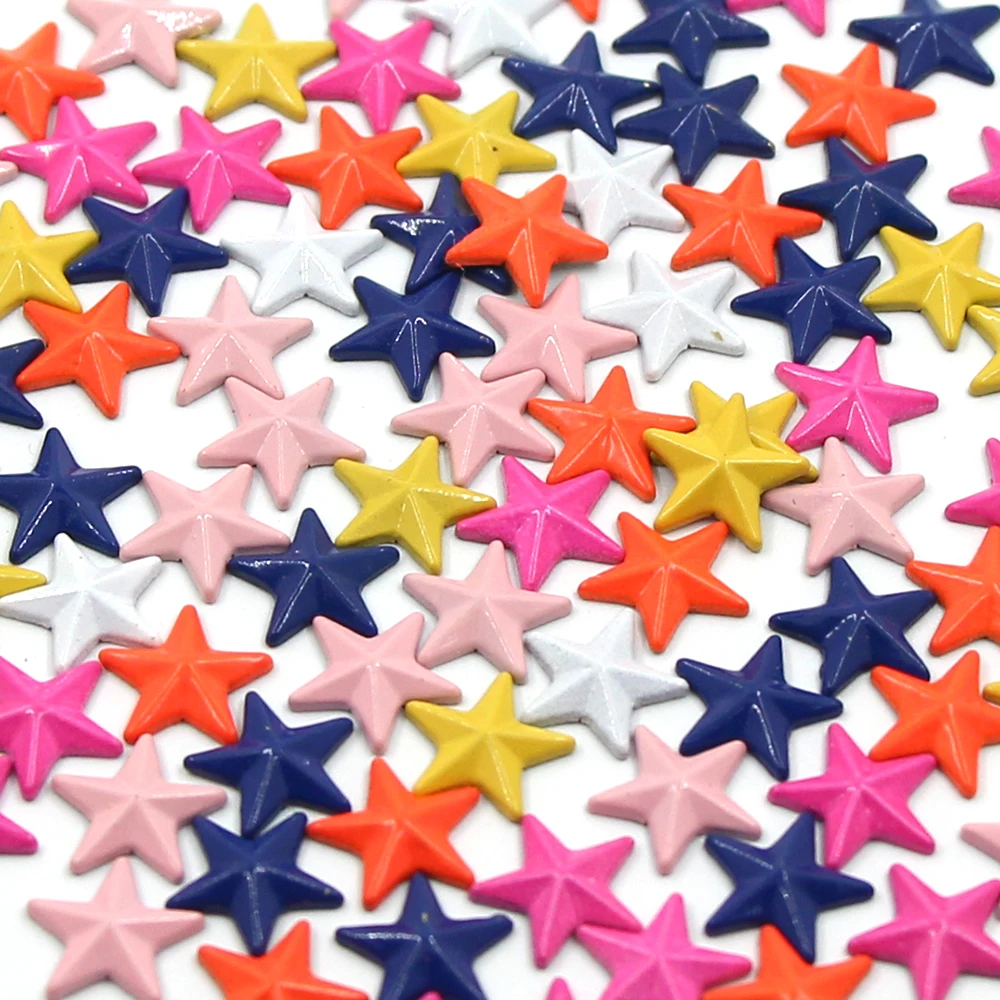 100Pcs Colorful Star Hot Fix Stud Rivets On Clothes DIY 10MM Copper Hotfix Rhinestones Punk Accessories Rhinestuds For Shoes Bag
100Pcs Colorful Star Hot Fix Stud Rivets On Clothes DIY 10MM Copper Hotfix Rhinestones Punk Accessories Rhinestuds For Shoes Bag