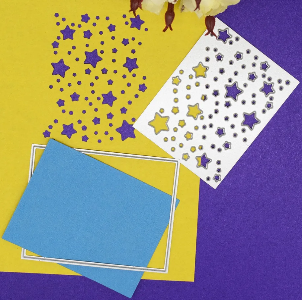 Rectangle Frame Stars Pattern Metal Cutting Dies DIY Scrapbooking Card Decoration Craft Dies Embossing
Rectangle Frame Stars Pattern Metal Cutting Dies DIY Scrapbooking Card Decoration Craft Dies Embossing