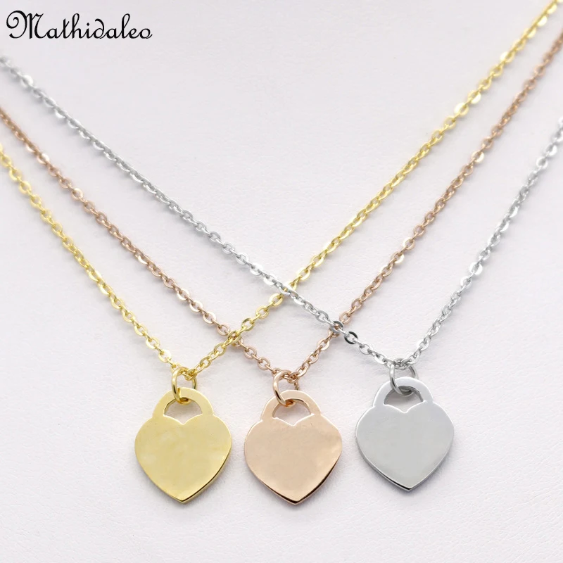 Sparkling Love Heart Gold Color Plated Pendant Necklace Stainless Steel Clavicle Charms Fashion Statement Necklace For WomenRX92
Sparkling Love Heart Gold Color Plated Pendant Necklace Stainless Steel Clavicle Charms Fashion Statement Necklace For WomenRX92