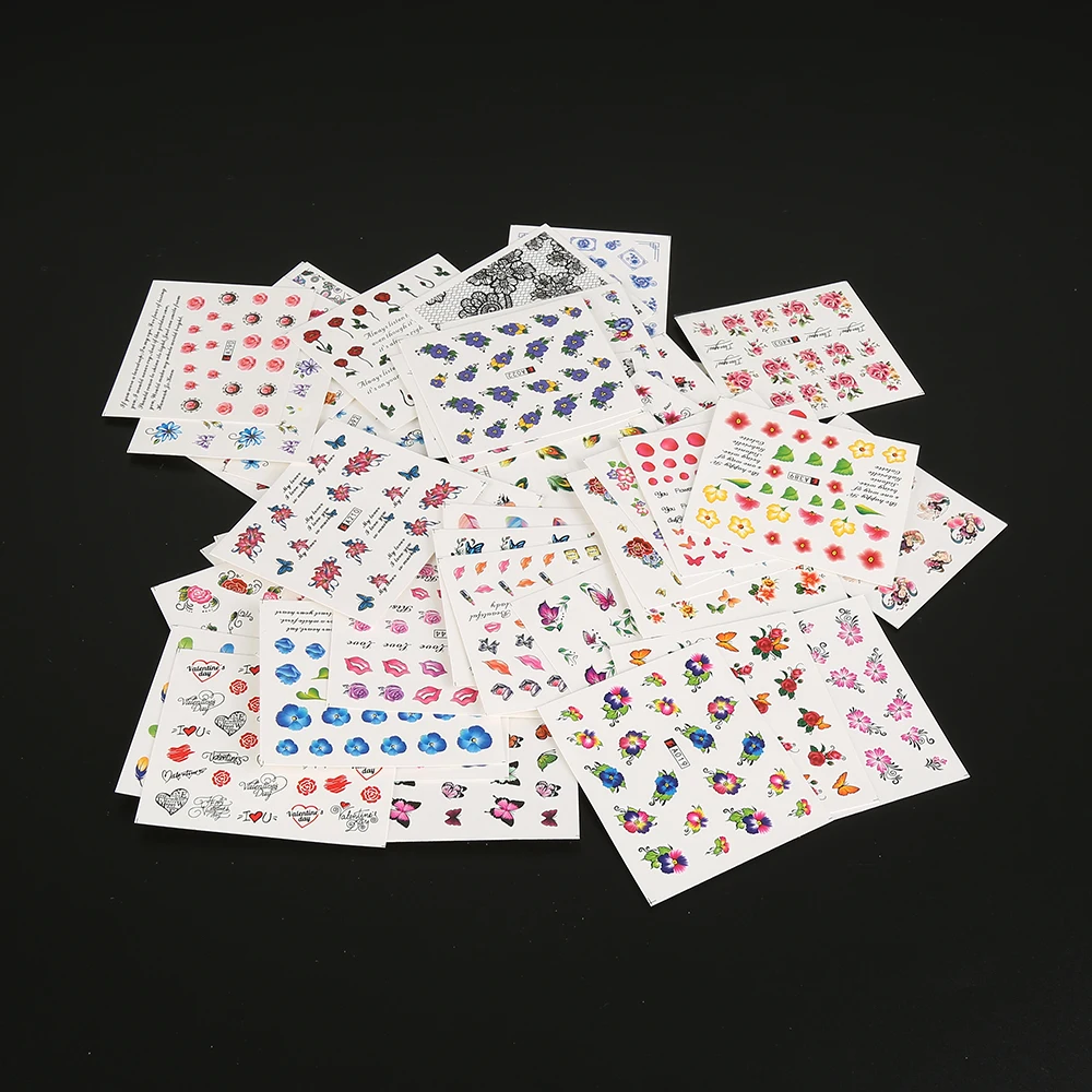 50pcs/1Set Mix Design New Nail Art Sticker Set Black Lace Glitter Flower Water Decal Slider Wraps Tatto Stickers Decor Manicure
50pcs/1Set Mix Design New Nail Art Sticker Set Black Lace Glitter Flower Water Decal Slider Wraps Tatto Stickers Decor Manicure