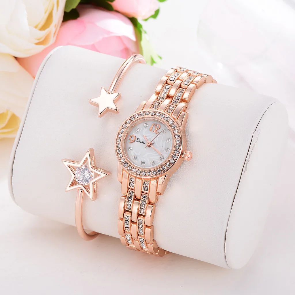 Disu Women Watches Rose Gold Vintage Bracelet Watch Luxury Brand Stainless Steel With Rhinestones Female Clock relogio feminino
Disu Women Watches Rose Gold Vintage Bracelet Watch Luxury Brand Stainless Steel With Rhinestones Female Clock relogio feminino
