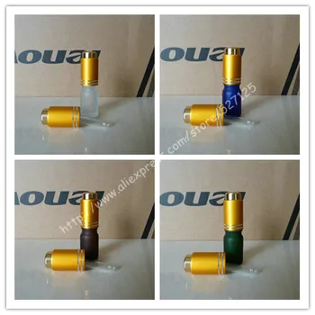 5ml frosted clear/green/brown/blue glass bottle with matte gold aluminum press dropper cap,essential oil bottle.
5ml frosted clear/green/brown/blue glass bottle with matte gold aluminum press dropper cap,essential oil bottle.
