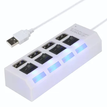 JZYuan 4 Port USB Hub 2.0 USB Splitter High Speed 480Mbps USB 2.0 Hub LED With ON/OFF Switch For Laptop Computer Accessories HUB
JZYuan 4 Port USB Hub 2.0 USB Splitter High Speed 480Mbps USB 2.0 Hub LED With ON/OFF Switch For Laptop Computer Accessories HUB