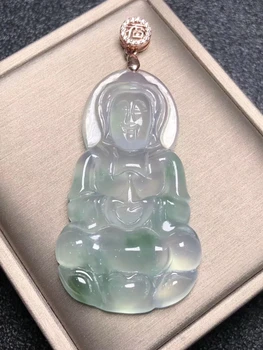 Only One ! Natural Ice Chalcedony Guanyin Bodhisattva Pendant Necklace Sweater Chain Jewelry Gift Wholesale
Only One ! Natural Ice Chalcedony Guanyin Bodhisattva Pendant Necklace Sweater Chain Jewelry Gift Wholesale