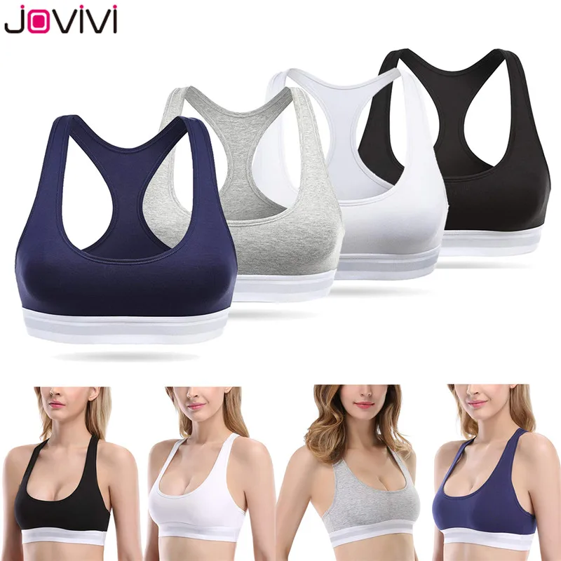 Jovivi Newest Popular 1 pc Women Girl Sports Bra Bralette Comfortable Ladies Sport Bra Pullover Black/White/Gray/Blue Color
Jovivi Newest Popular 1 pc Women Girl Sports Bra Bralette Comfortable Ladies Sport Bra Pullover Black/White/Gray/Blue Color