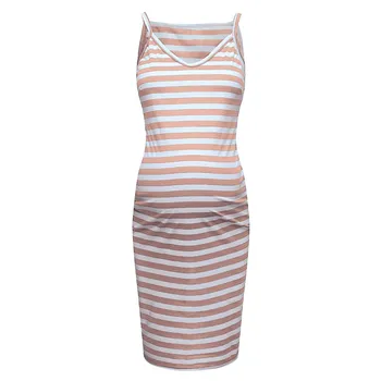 Maternity Dresses Sleeveless Striped Print Breastfeeding Sundress Pregnancy Dress Maternity Gown 2019 Ropa Premama Embarazadas
Maternity Dresses Sleeveless Striped Print Breastfeeding Sundress Pregnancy Dress Maternity Gown 2019 Ropa Premama Embarazadas