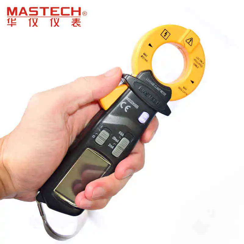 MASTECH MS2006B Digital Clamp Meters AC Current Tester AC Leakage Clamp Meter 0.001mA Resolution
MASTECH MS2006B Digital Clamp Meters AC Current Tester AC Leakage Clamp Meter 0.001mA Resolution