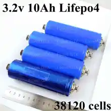 8 шт. литиевая батарея 3 2 В Lifepo4 38120 ячеек 10 Ач STD разряд 30 А макс. 50
