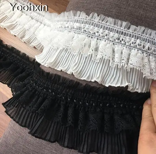 9cm Wide New white black elastic lace fabric trim ribbon collar DIY sewing applique Flower embroidered cord dress Wedding decor
9cm Wide New white black elastic lace fabric trim ribbon collar DIY sewing applique Flower embroidered cord dress Wedding decor