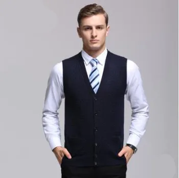 New Fall and Winter Men Wool Vest Warm V-Neck Clothing Solid Color Tank Tops Sleeveless Sweater Smart Casual Outerwear
New Fall and Winter Men Wool Vest Warm V-Neck Clothing Solid Color Tank Tops Sleeveless Sweater Smart Casual Outerwear