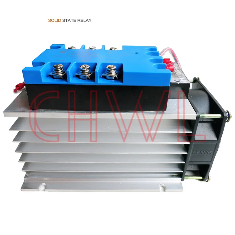 CTSR-80DA 80A 24-480VAC DC control AC Three Phase Solid State Relay combination SSR set
CTSR-80DA 80A 24-480VAC DC control AC Three Phase Solid State Relay combination SSR set