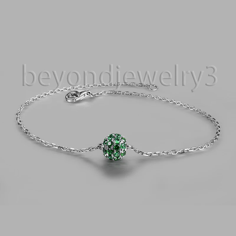 Solid 14k White Gold Green Corundum Bracelets For Women Bridal Diamond Jewelry NA0020
Solid 14k White Gold Green Corundum Bracelets For Women Bridal Diamond Jewelry NA0020
