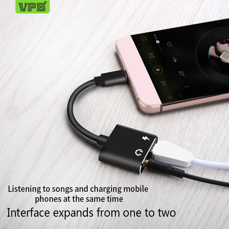VPB Type-c Interface portable headphone adapter charging and listen two-in-one adapter wholesale
VPB Type-c Interface portable headphone adapter charging and listen two-in-one adapter wholesale