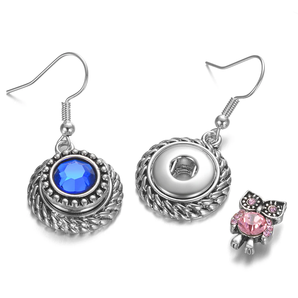 1 pair Gingersnaps Jewelry Geometric Round Drop snap Earrings fit 12mm mini charm snap buttons dangle earring NN-739
1 pair Gingersnaps Jewelry Geometric Round Drop snap Earrings fit 12mm mini charm snap buttons dangle earring NN-739
