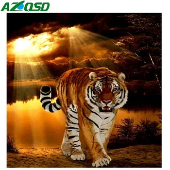 AZQSD DIY Diamond Painting Animals Diamond Embroidery Tiger Diamond Mosaic Cross Stitch Picture Rhinestones Home Decor
AZQSD DIY Diamond Painting Animals Diamond Embroidery Tiger Diamond Mosaic Cross Stitch Picture Rhinestones Home Decor