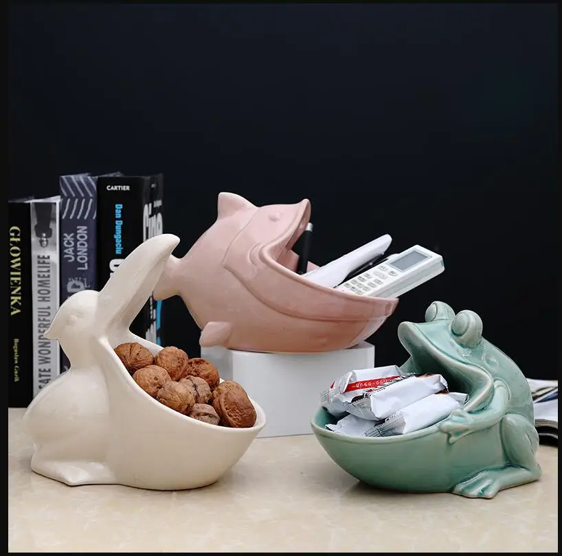 Modern Creative Ceramic Fish Frog Storage Box Crafts Home Livingroom Table Vase Ornaments Office Desktop Furnishing Decoration
Modern Creative Ceramic Fish Frog Storage Box Crafts Home Livingroom Table Vase Ornaments Office Desktop Furnishing Decoration