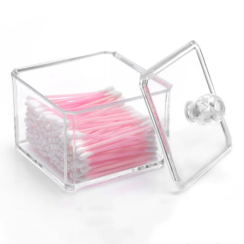 HIPSTEEN Square Acrylic Cosmetic Organizer Cotton Ball/Pad Holder Storage Box Makeup Case Container Single Tier Transparent
HIPSTEEN Square Acrylic Cosmetic Organizer Cotton Ball/Pad Holder Storage Box Makeup Case Container Single Tier Transparent