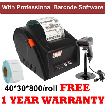 3 inch Barcode Label Sticker Printer Barcode Printer Label Printer with 1D wired barcode scanner
3 inch Barcode Label Sticker Printer Barcode Printer Label Printer with 1D wired barcode scanner