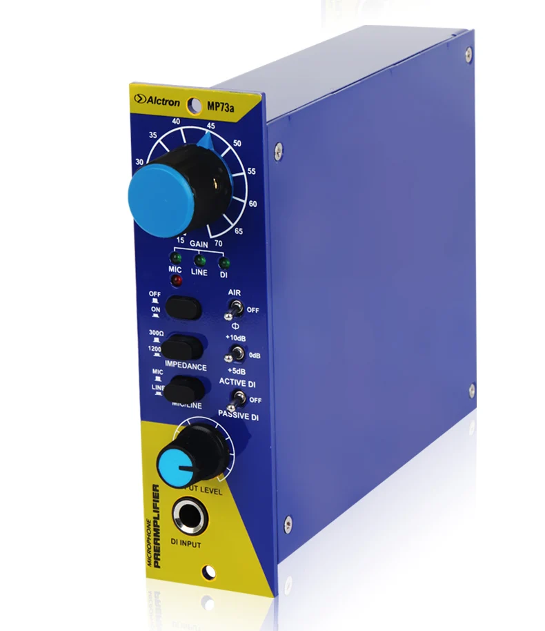 Alctron MP73a 500 series one-channel vintage style microphone,line and instrument amplifier, for recording and stage performance
Alctron MP73a 500 series one-channel vintage style microphone,line and instrument amplifier, for recording and stage performance