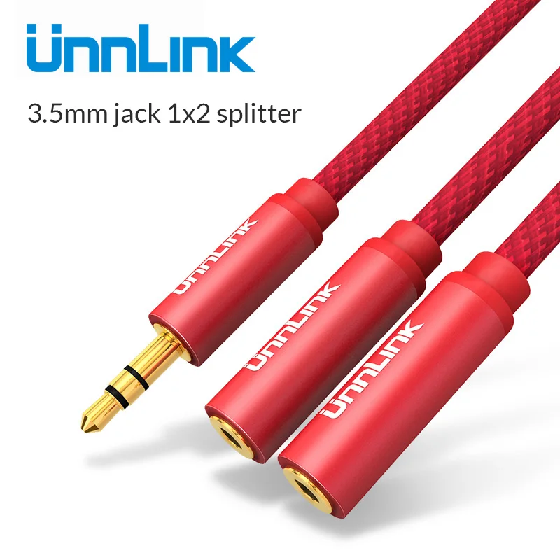 Unnlink 3 Poles TRS 3.5mm Jack Audio Splitter 1X2 Extension Cable Adapter AUX Audio Cord 1 In 2 Out for Earphone MP3 Earbuds
Unnlink 3 Poles TRS 3.5mm Jack Audio Splitter 1X2 Extension Cable Adapter AUX Audio Cord 1 In 2 Out for Earphone MP3 Earbuds