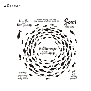 JC Shoal of Fish Rubber Stamps for Scrapbooking Sheet Silicone Seals Craft Stencil Album Clear Stamps Paper Card Making Template
JC Shoal of Fish Rubber Stamps for Scrapbooking Sheet Silicone Seals Craft Stencil Album Clear Stamps Paper Card Making Template