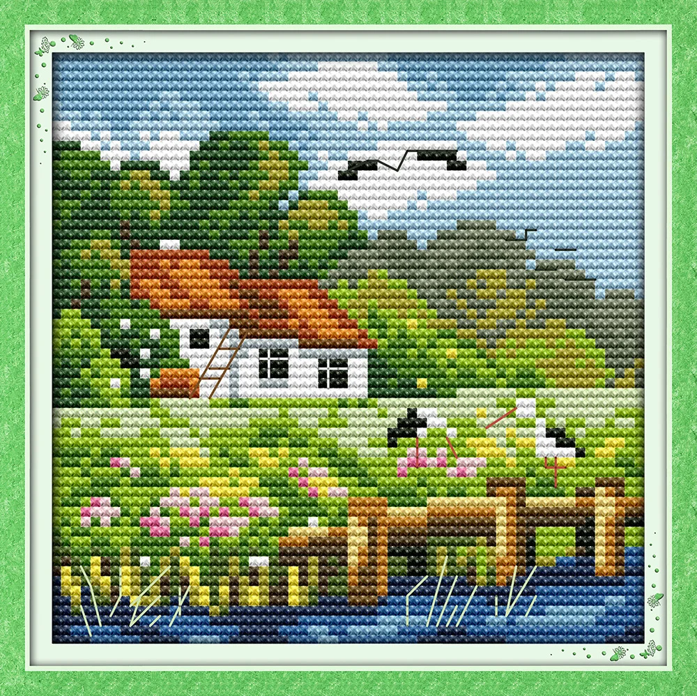 The four seasons scenery(summer) DMC cross stitch kits 14ct white 11ct print embroidery DIY handmade needlework wall home decor
The four seasons scenery(summer) DMC cross stitch kits 14ct white 11ct print embroidery DIY handmade needlework wall home decor