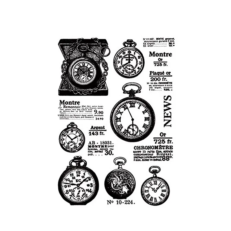 New Old Clock Watch Time Clear Stamps for Scrapbooking DIY Silicone Seal Photo Album Embossing Folder Paper Maker Template Craft
New Old Clock Watch Time Clear Stamps for Scrapbooking DIY Silicone Seal Photo Album Embossing Folder Paper Maker Template Craft