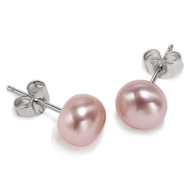 Silver Natural purple pearls stud earring in 925 sterling silver diameter 6-12.5mm Classical fine jewelry earring for women Mom
Silver Natural purple pearls stud earring in 925 sterling silver diameter 6-12.5mm Classical fine jewelry earring for women Mom