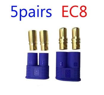 5pairs EC8 female /male plugs High Current connectors spare parts for FPV RC kvadrokopter DIY models
5pairs EC8 female /male plugs High Current connectors spare parts for FPV RC kvadrokopter DIY models