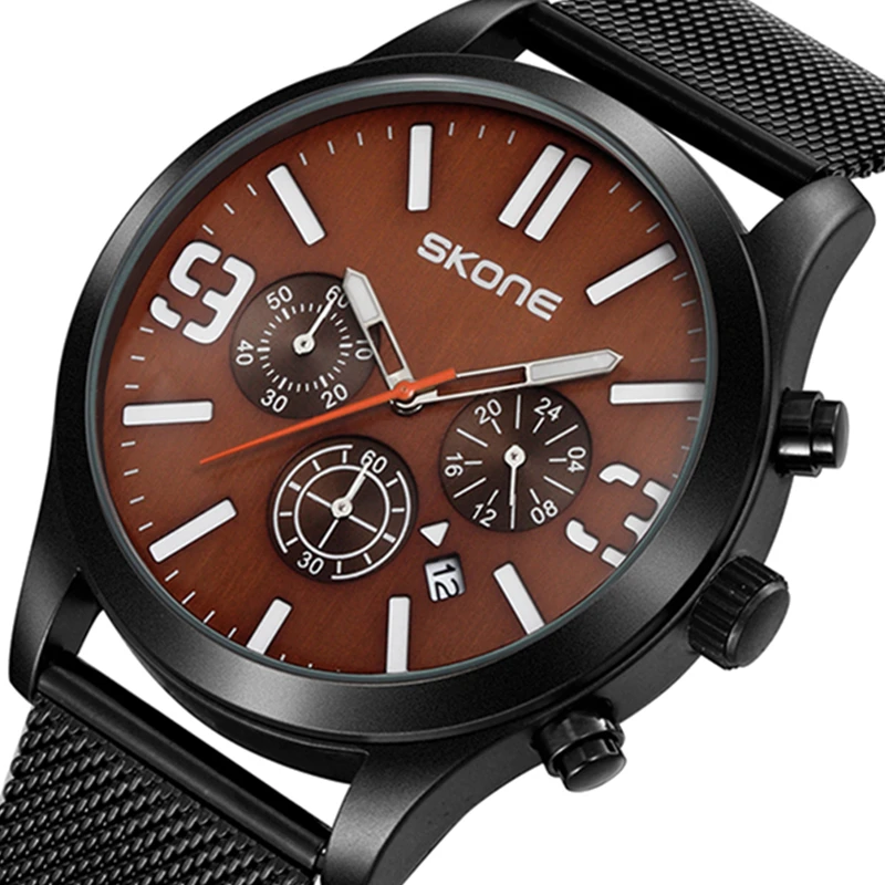 SKONE Brand Men's watches simple dress quartz watch men steel mesh strap quartz-watch Ultra-thin ultra clock relogio masculino 
SKONE Brand Men's watches simple dress quartz watch men steel mesh strap quartz-watch Ultra-thin ultra clock relogio masculino