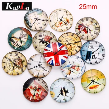Round Glass Cabochons Pendant Cabochons Settings Mixed Personality Clock Pattern Glass Cabochons 20mm & 25mm 30pcs/lot C5495
Round Glass Cabochons Pendant Cabochons Settings Mixed Personality Clock Pattern Glass Cabochons 20mm & 25mm 30pcs/lot C5495