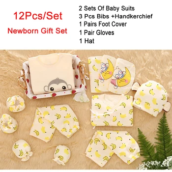 HPBBKD Newborn Baby Gift Set 12Pcs/lot Toddler Set Unisex Infant Cotton Clothing Baby Bib Hat Baby Outfits For 0-6 Month TZ-016
HPBBKD Newborn Baby Gift Set 12Pcs/lot Toddler Set Unisex Infant Cotton Clothing Baby Bib Hat Baby Outfits For 0-6 Month TZ-016