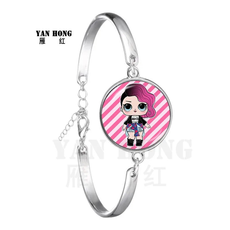 Cartoon Dolls Bracelet Cute Baby Glitter Princess Dress Dolls Glass Bangle Can Choose Various Styles Via message/Remarks
Cartoon Dolls Bracelet Cute Baby Glitter Princess Dress Dolls Glass Bangle Can Choose Various Styles Via message/Remarks