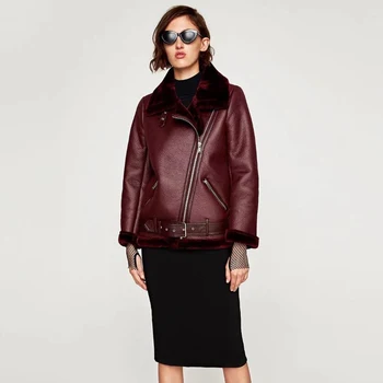 Russian Winter Women Fur Lined Leather Jackets European Style Automotive Streetwear Woman Faux Fur Leather Jackets Velvet A045
Russian Winter Women Fur Lined Leather Jackets European Style Automotive Streetwear Woman Faux Fur Leather Jackets Velvet A045