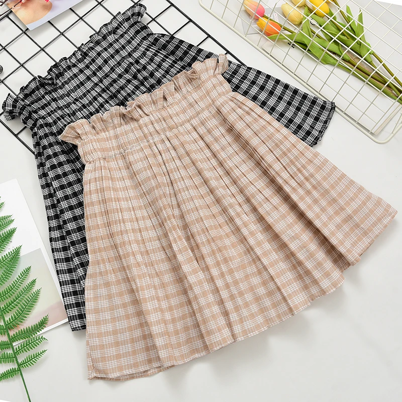Students Sweet Style Plaid Skirts Women Ruffles A-line High Waist Elastic Sexy Mini Skirt Female Vintage Cute Summer Saias
Students Sweet Style Plaid Skirts Women Ruffles A-line High Waist Elastic Sexy Mini Skirt Female Vintage Cute Summer Saias