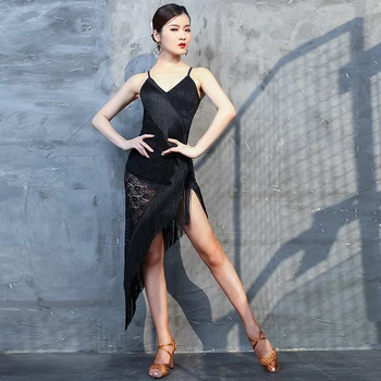 New Latin Dance Dress Women/Female/Ladies Sexy Black Tassel Rumba/Salsa/Tango Dance Practice/Performance Stage Clothes DQL425
New Latin Dance Dress Women/Female/Ladies Sexy Black Tassel Rumba/Salsa/Tango Dance Practice/Performance Stage Clothes DQL425