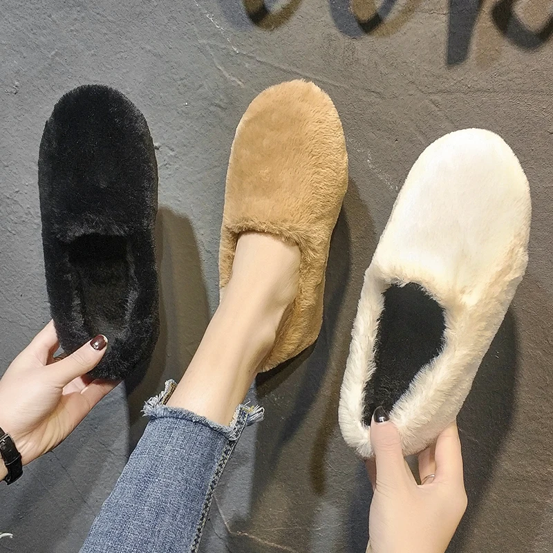Women Shoes Woman Real Fur Slip on Loafers Solid Color Lazy Casual Shoes Fashion Slip on Shoes Winter Warm Shoes Ladies Flats
Women Shoes Woman Real Fur Slip on Loafers Solid Color Lazy Casual Shoes Fashion Slip on Shoes Winter Warm Shoes Ladies Flats