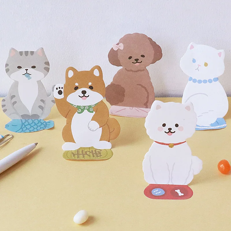 Cute Cat Dog Self-Adhesive N Times Memo Pad Sticky Notes Bookmark Message Note Book School Office Supply
Cute Cat Dog Self-Adhesive N Times Memo Pad Sticky Notes Bookmark Message Note Book School Office Supply