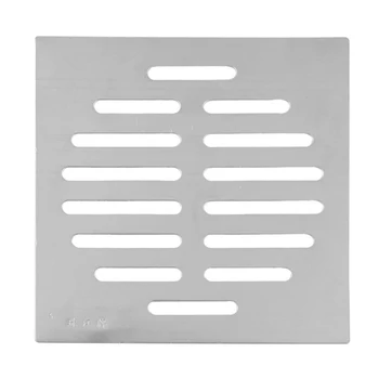 Home Bathroom Supplies Silver Tone Square Stainless Steel Floor Drain Cover
Home Bathroom Supplies Silver Tone Square Stainless Steel Floor Drain Cover