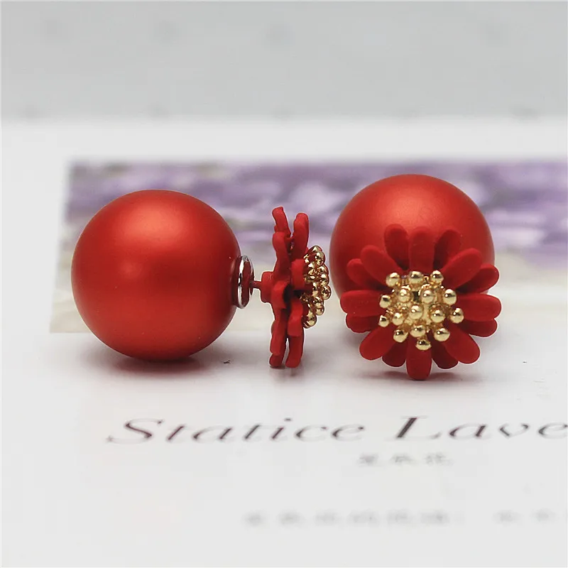 2019 hot design fashion brand summer style elegant Daisy jewelry double side stud earrings for women big beads Flowers earrings
2019 hot design fashion brand summer style elegant Daisy jewelry double side stud earrings for women big beads Flowers earrings