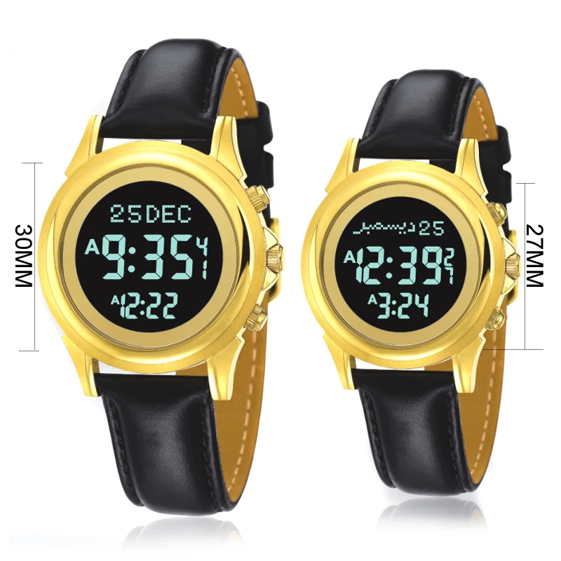 Muslim Couple Watch for Prayer with Qibla Direction and Hijri 6381&6382 Azan watch for Man Woman with World Prayer Times
Muslim Couple Watch for Prayer with Qibla Direction and Hijri 6381&6382 Azan watch for Man Woman with World Prayer Times